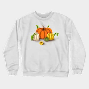 magic creatures with pumpkins Crewneck Sweatshirt